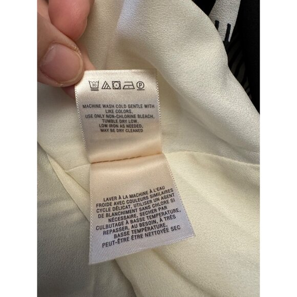 Maeve Black White Maxi Halter Dress 2 Polka Dot Stripe Anthropologie - Picture 7 of 12